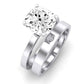 Lantana Moissanite Matching Band Only (engagement Ring Not Included) For Ring With Cushion Center whitegold