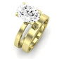 Lantana Moissanite Matching Band Only (engagement Ring Not Included) For Ring With Oval Center yellowgold