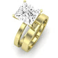 Lantana Moissanite Matching Band Only (engagement Ring Not Included) For Ring With Princess Center yellowgold