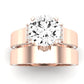 Lavender Diamond Matching Band Only (engagement Ring Not Included) For Ring With Round Center rosegold