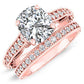 Laylani Moissanite Matching Band Only (engagement Ring Not Included) For Ring With Cushion Center rosegold