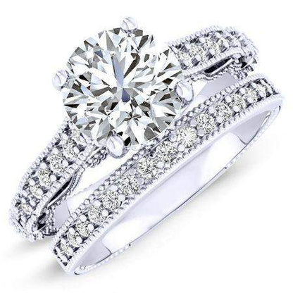 Laylani Diamond Matching Band Only (engagement Ring Not Included) For Ring With Round Center whitegold