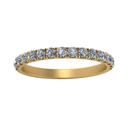 Almila Trendy Diamond Wedding Ring yellowgold