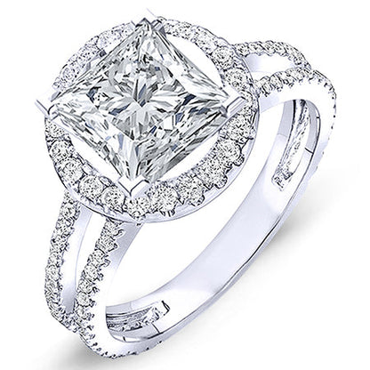Lilac Princess Diamond Engagement Ring (Lab Grown Igi Cert) whitegold