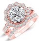 Lita Moissanite Matching Band Only (engagement Ring Not Included) For Ring With Round Center rosegold