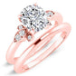 Lobelia Moissanite Matching Band Only (engagement Ring Not Included) For Ring With Cushion Center rosegold