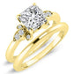 Lobelia Moissanite Matching Band Only (engagement Ring Not Included) For Ring With Princess Center yellowgold