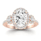 Lunaria Oval Diamond Engagement Ring (Lab Grown Igi Cert) rosegold