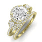 Lunaria Moissanite Matching Band Only (does Not Include Engagement Ring) For Ring With Round Center yellowgold