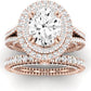 Lupin Diamond Matching Band Only (does Not Include Engagement Ring)  For Ring With Oval Center rosegold