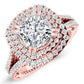 Lupin Princess Diamond Engagement Ring (Lab Grown Igi Cert) rosegold