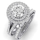 Lupin Moissanite Matching Band Only (does Not Include Engagement Ring)  For Ring With Round Center whitegold