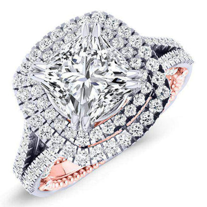 Lupin Princess Diamond Engagement Ring (Lab Grown Igi Cert) whitegold