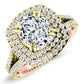 Lupin Cushion Diamond Engagement Ring (Lab Grown Igi Cert) yellowgold