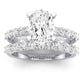 Magnolia Diamond Matching Band Only (does Not Include Engagement Ring) For Ring With Cushion Center whitegold