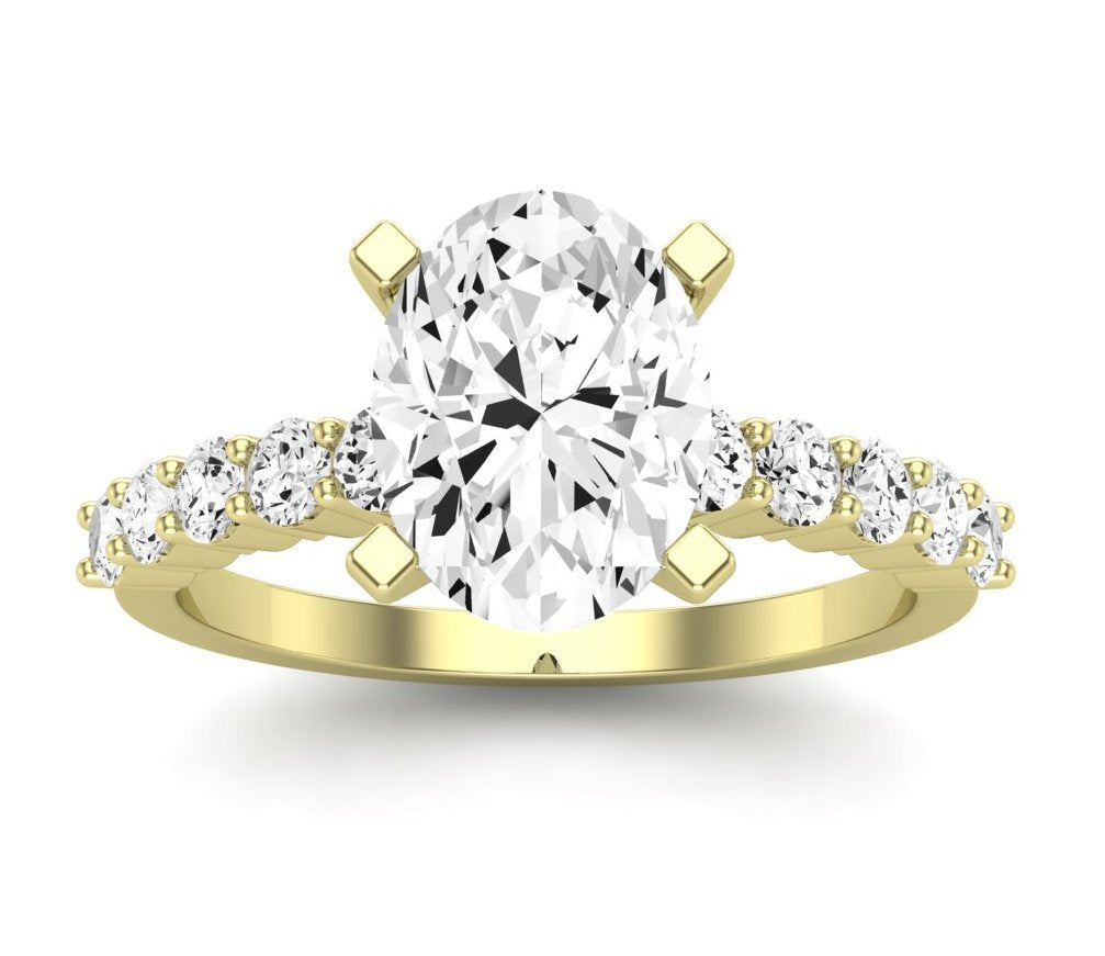 Magnolia Oval Diamond Engagement Ring (Lab Grown Igi Cert) yellowgold