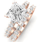 Magnolia Moissanite Matching Band Only (does Not Include Engagement Ring) For Ring With Princess Center rosegold