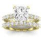 Magnolia Diamond Matching Band Only (does Not Include Engagement Ring) For Ring With Princess Center yellowgold