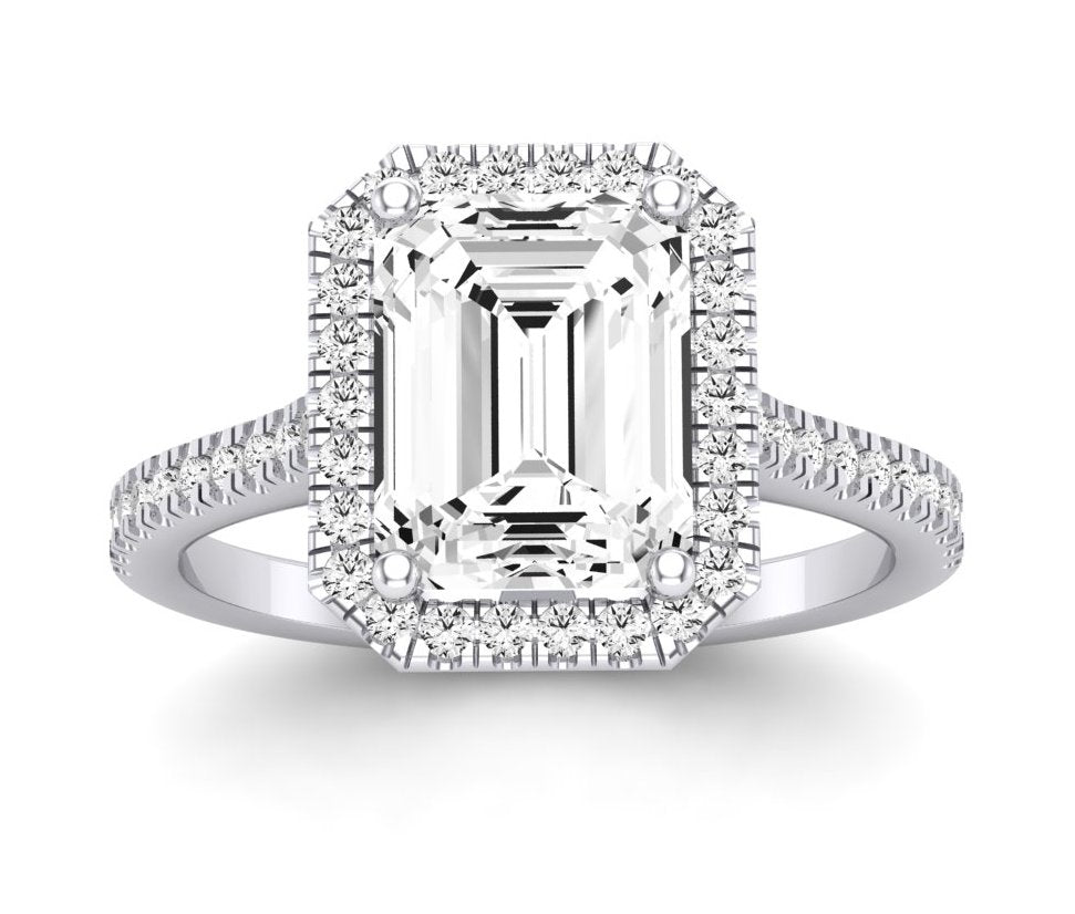 Mallow - Emerald Moissanite Engagement Ring – BeverlyDiamonds