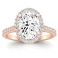 Mallow Oval Diamond Engagement Ring (Lab Grown Igi Cert) rosegold