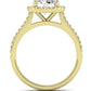 Mallow Oval Moissanite Engagement Ring yellowgold