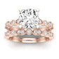 Marigold Diamond Matching Band Only (does Not Include Engagement Ring) For Ring With Cushion Center rosegold