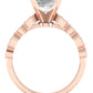 Marigold Emerald Diamond Engagement Ring (Lab Grown Igi Cert) rosegold