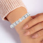 Delta Round Cut Diamond Bracelet (clarity Enhanced) whitegold