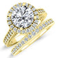 Mawar Moissanite Matching Band Only (engagement Ring Not Included) For Ring With Round Center yellowgold