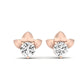 Narci Diamond Huggie Earrings rosegold