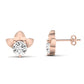 Narci Diamond Huggie Earrings rosegold