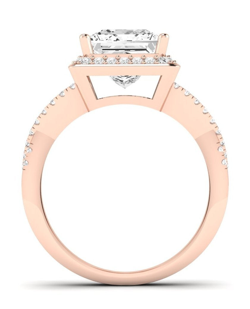 Moonflower Princess Diamond Engagement Ring (Lab Grown Igi Cert) rosegold