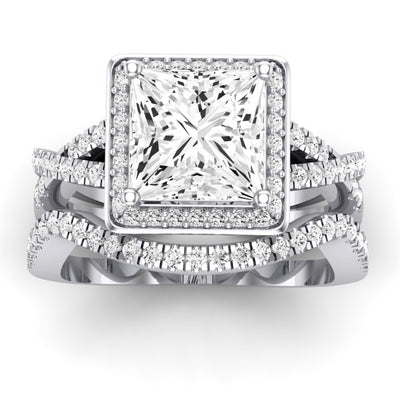 Moonflower Princess Diamond Bridal Set (Lab Grown Igi Cert) whitegold