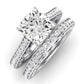 Nala Diamond Matching Band Only (does Not Include Engagement Ring) For Ring With Cushion Center whitegold