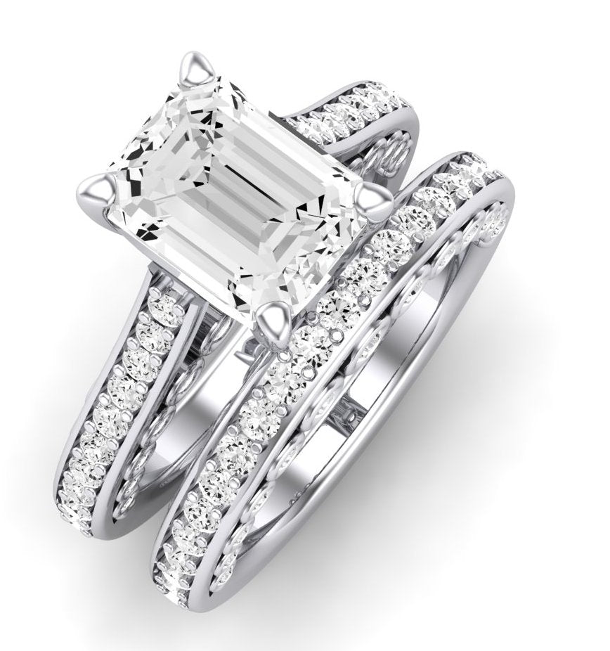 Nala Emerald Diamond Bridal Set (Lab Grown Igi Cert) whitegold