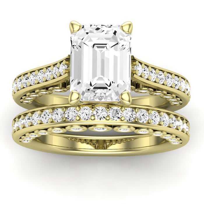 Nala Emerald Diamond Bridal Set (Lab Grown Igi Cert) yellowgold