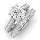 Nala Diamond Matching Band Only (does Not Include Engagement Ring) For Ring With Oval Center whitegold