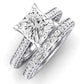 Nala Diamond Matching Band Only (does Not Include Engagement Ring) For Ring With Princess Center whitegold