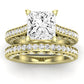 Nala Moissanite Matching Band Only (does Not Include Engagement Ring) For Ring With Princess Center yellowgold