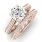 Nala Moissanite Matching Band Only (does Not Include Engagement Ring) For Ring With Round Center rosegold