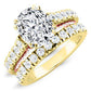 Nasrin Moissanite Matching Band Only (engagement Ring Not Included) For Ring With Cushion Center yellowgold