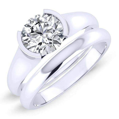 Jasmine Round Diamond Bridal Set (Lab Grown Igi Cert) whitegold