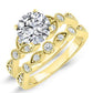 Laurel Diamond Matching Band Only (engagement Ring Not Included) For Ring With Round Center yellowgold