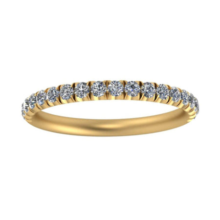 Ren Trendy Diamond Wedding Ring yellowgold