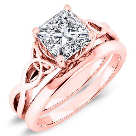 Nolina Matching Band Only ( Engagement Ring Not Included) For Ring With Princess Center rosegold