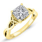 Nolina Princess Diamond Engagement Ring (Lab Grown Igi Cert) yellowgold