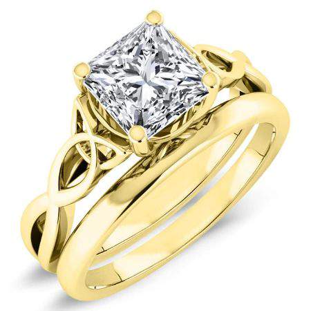 Nolina Matching Band Only ( Engagement Ring Not Included) For Ring With Princess Center yellowgold