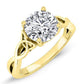 Nolina Round Moissanite Engagement Ring yellowgold