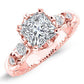 Oleana Princess Diamond Engagement Ring (Lab Grown Igi Cert) rosegold