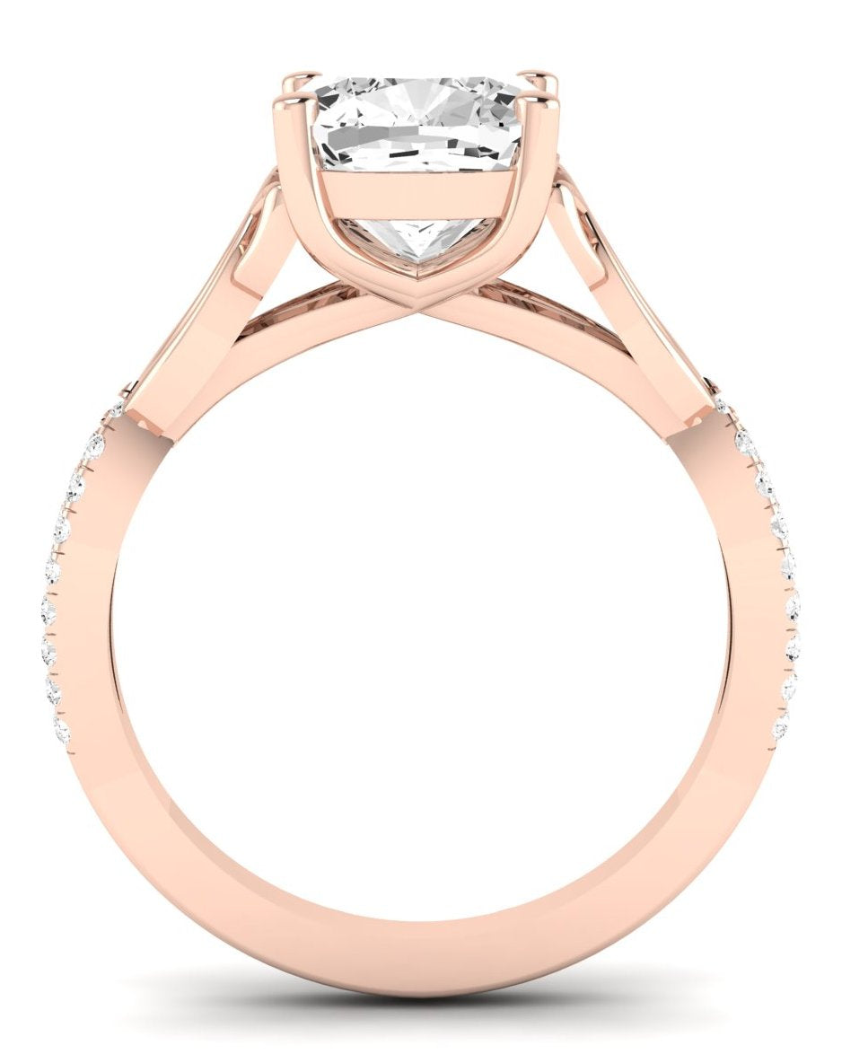 Pavonia Cushion Moissanite Engagement Ring rosegold